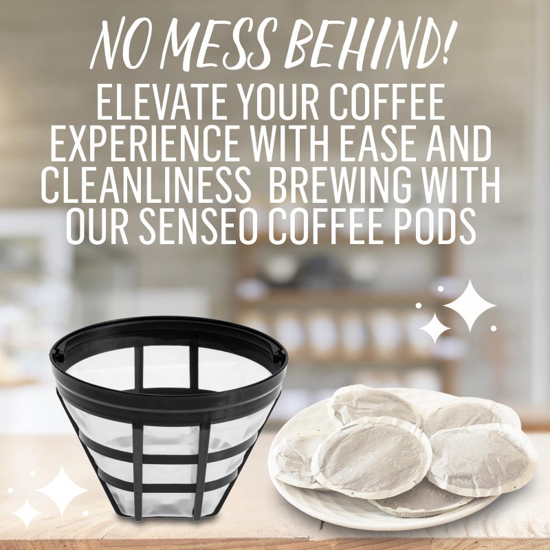 Senseo Classic Medium Roast Coffee Pods - 96 Count (2 Packs) - Smooth & Balanced Flavor with Rich Crema - Single-Serve Coffee Pads Compatible with Senseo & PeleCom Machines - Image 5